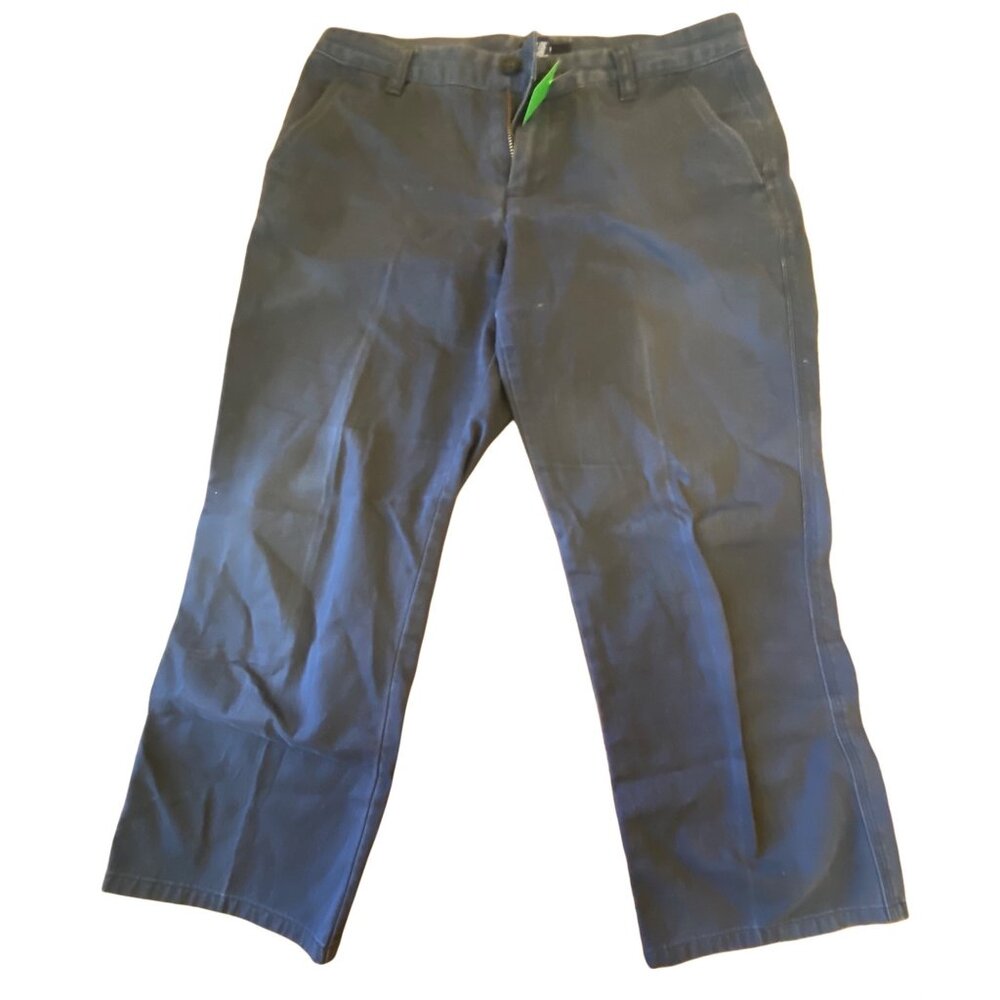 Gap Womens Black Cotton Pants Size 4 Made In Mexico